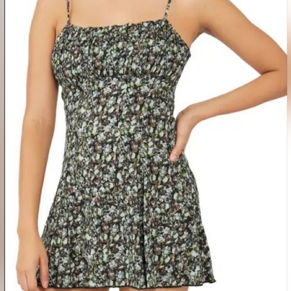Free people green floral dress